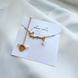 kyun様 予約オーダー品★双子座モチーフのネックレス 12枚目の画像