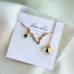 kyun様 予約オーダー品★双子座モチーフのネックレス 10枚目の画像