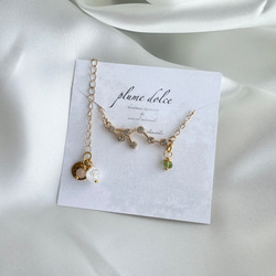 kyun様 予約オーダー品★双子座モチーフのネックレス 6枚目の画像