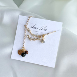 kyun様 予約オーダー品★双子座モチーフのネックレス 9枚目の画像