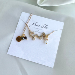 kyun様 予約オーダー品★双子座モチーフのネックレス 5枚目の画像