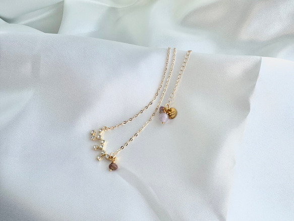 kyun様 予約オーダー品★双子座モチーフのネックレス 17枚目の画像