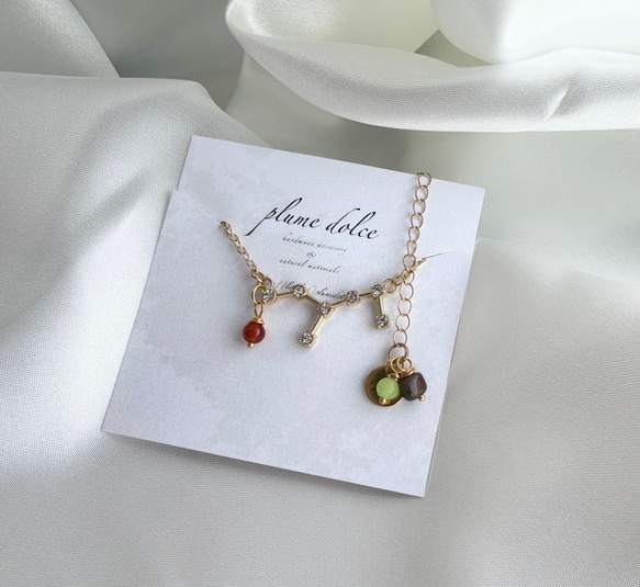 kyun様 予約オーダー品★双子座モチーフのネックレス 7枚目の画像