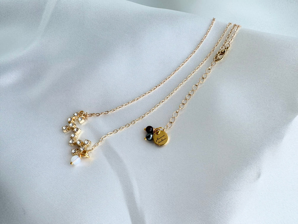 kyun様 予約オーダー品★双子座モチーフのネックレス 18枚目の画像