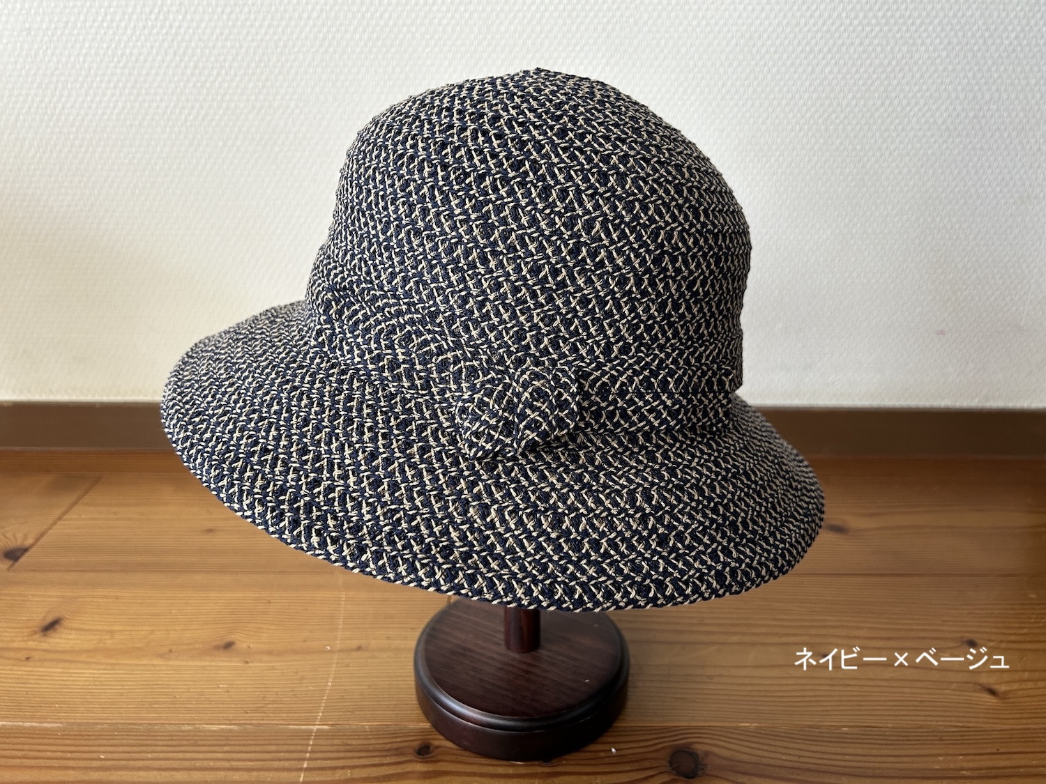 【畳める】【洗える】柔らか綿混のブレードハット 日本製 岡本帽子