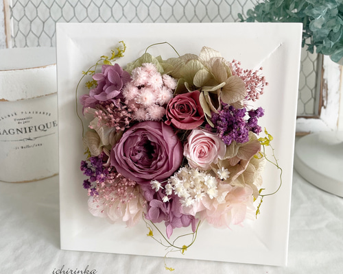 プリザーブドフラワーリース♡ニュアンスグリーン プリザーブドフラワーリース♡ニュアンスグリーン 【公式通販】