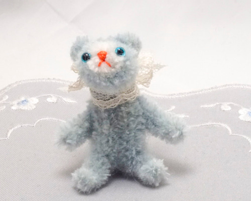 B71 ブルーシリーズ・クマ_中☆6cm☆モールドール モールベア モール