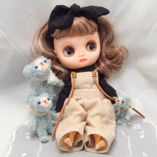 B71 ブルーシリーズ・クマ_中☆6cm☆モールドール モールベア モール