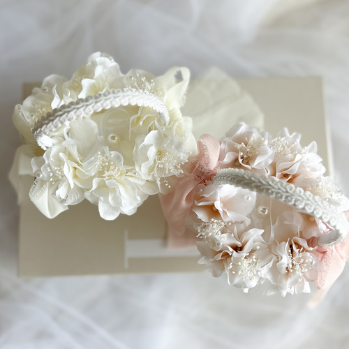 2人で運べる リングピロー かご 2点セット ホワイト ピンク 結婚式