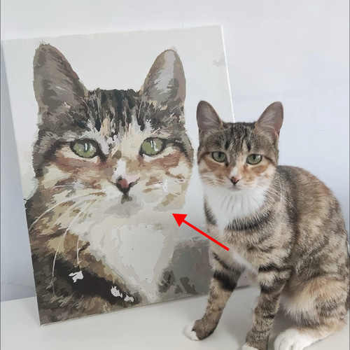 DIYペイントbyナンバー写真カスタムオーダー油絵ペット家族友人