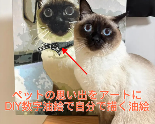 DIYペイントbyナンバー写真カスタムオーダー油絵ペット家族友人