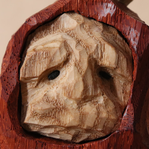 人形 達磨 木彫 オブジェ 置物 インテリア 工芸品 美術品 A2899 人形