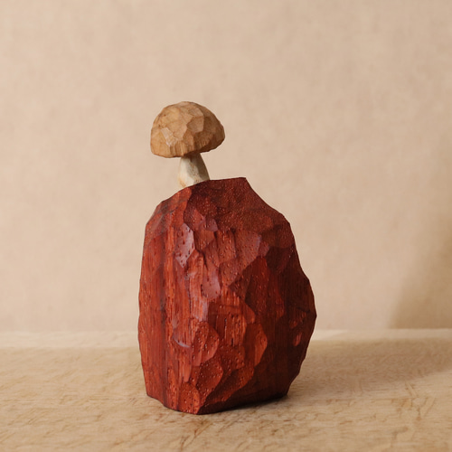 木彫り だるま 達磨さん 木製 置物 オブジェ インテリア雑貨（木材