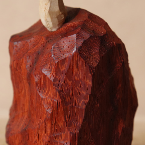 木彫り だるま 達磨さん 木製 置物 オブジェ インテリア雑貨（木材