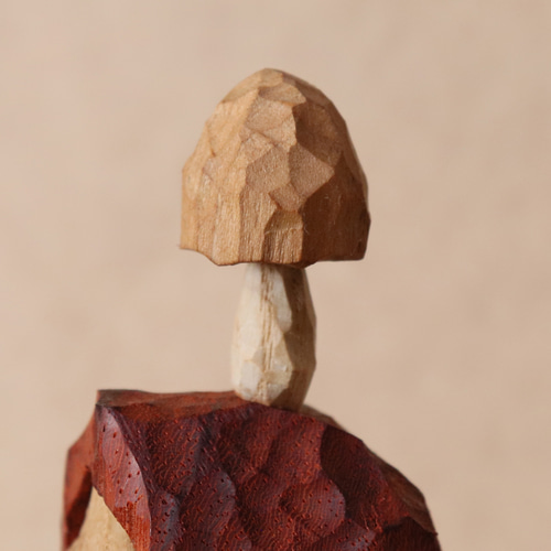 木彫り だるま 達磨さん 木製 置物 オブジェ インテリア雑貨（木材