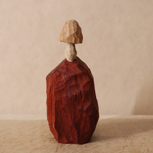 木彫り だるま 達磨さん 木製 置物 オブジェ インテリア雑貨（木材