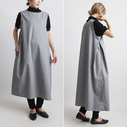 ⁑夏ＳＡＬＥ　１１６ｃｍ丈　ギマ擬麻コットン　脇下タック入ロング ワンピース　サマードレスゆったりF21A 10枚目の画像