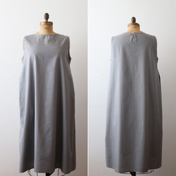 ⁑夏ＳＡＬＥ　１１６ｃｍ丈　ギマ擬麻コットン　脇下タック入ロング ワンピース　サマードレスゆったりF21A 13枚目の画像