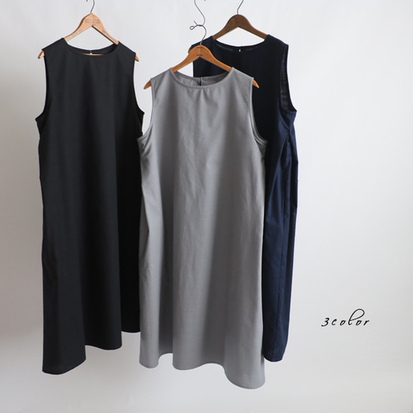 ⁑夏ＳＡＬＥ　１１６ｃｍ丈　ギマ擬麻コットン　脇下タック入ロング ワンピース　サマードレスゆったりF21A 15枚目の画像