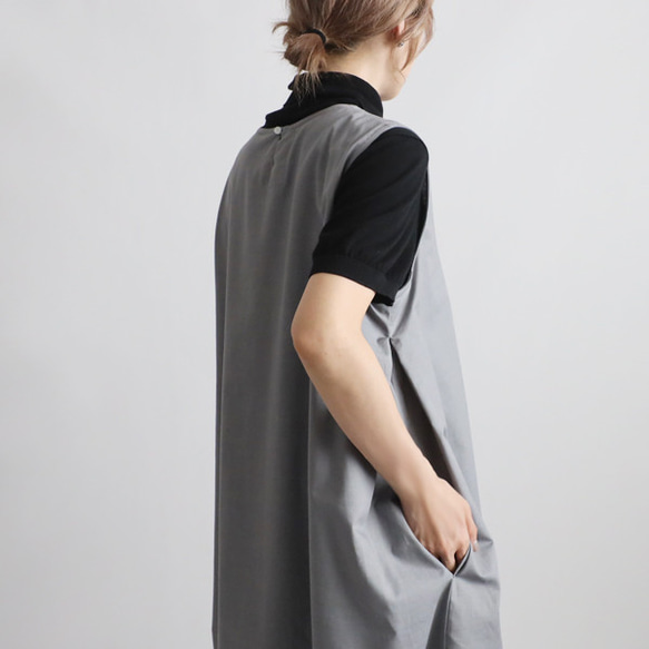 ⁑夏ＳＡＬＥ　１１６ｃｍ丈　ギマ擬麻コットン　脇下タック入ロング ワンピース　サマードレスゆったりF21A 9枚目の画像