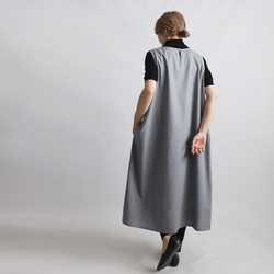 ⁑夏ＳＡＬＥ　１１６ｃｍ丈　ギマ擬麻コットン　脇下タック入ロング ワンピース　サマードレスゆったりF21A 11枚目の画像