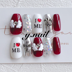 ネイルチップオーダー Y2Kネイル 個性派 韓国ネイル ネイルチップ/y2k