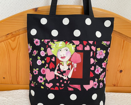 ロラライハリス♡ハンドメイド　トートバッグ2点　clover様 ロラライハリス♡ハンドメイドトートバッグ2点clover様