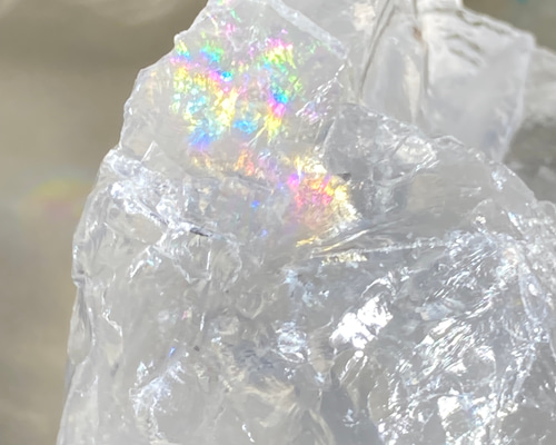 万華鏡✨ レインボー アイスデビル 氷水晶 原石 氷の悪魔 クリスタル