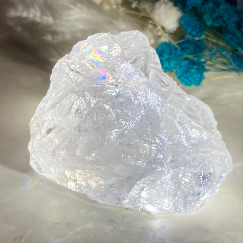 万華鏡✨ レインボー アイスデビル 氷水晶 原石 氷の悪魔 クリスタル