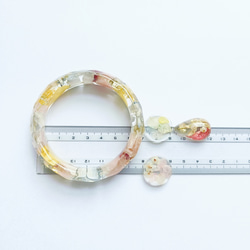5周記念福袋SALE　〜パステルフラワーアクセサリー3点セット〜　菜の花 紫陽花　桜　クリア　レジン　花　アクリル　雫 7枚目の画像