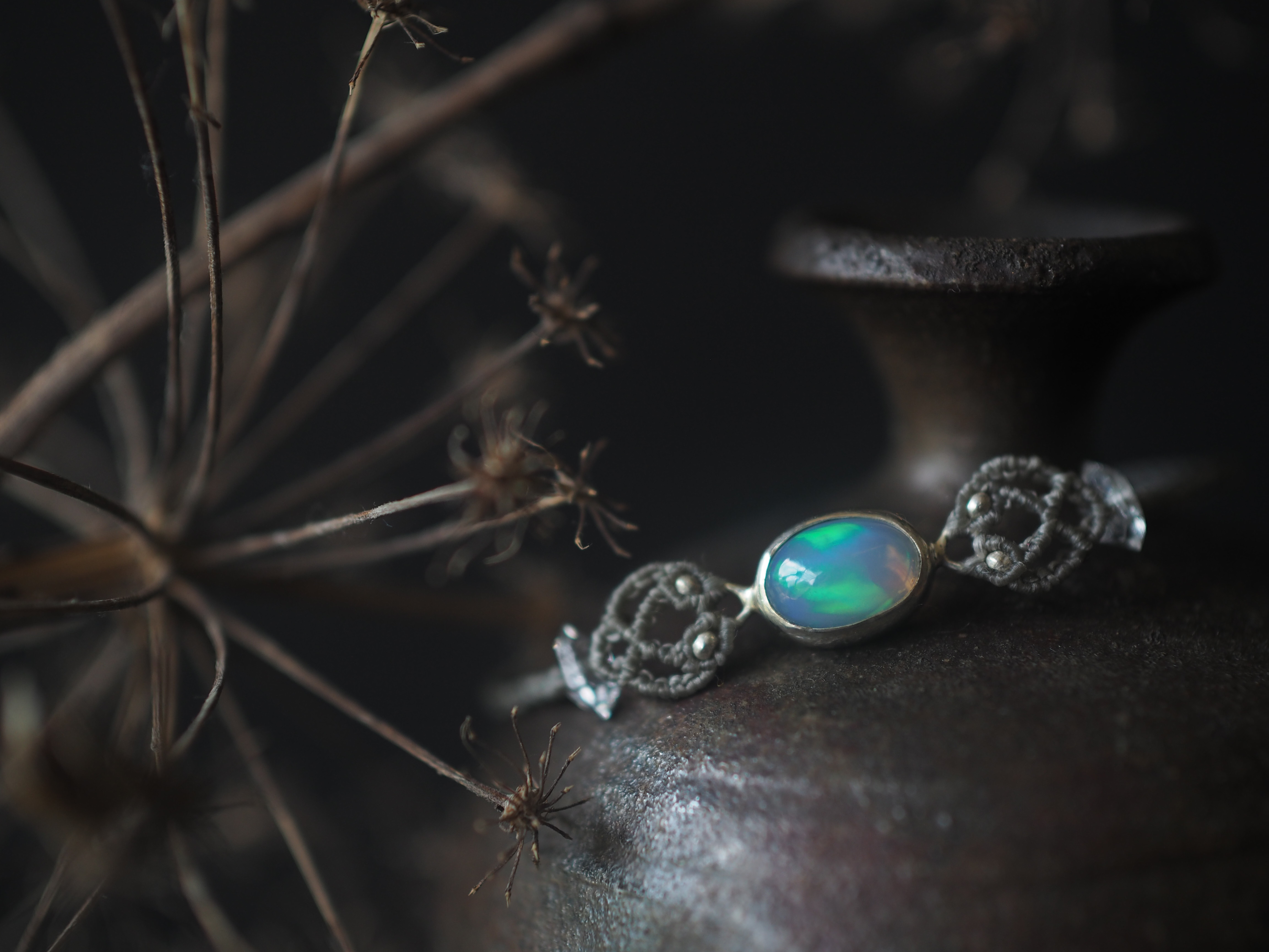 opal silver bracelet (reirou)