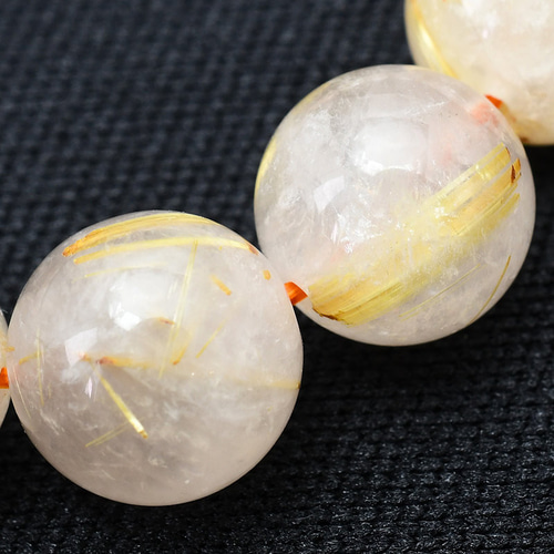 乳白色が魅力のゴールドルチル 11mm 一点物【 GHB23・34g