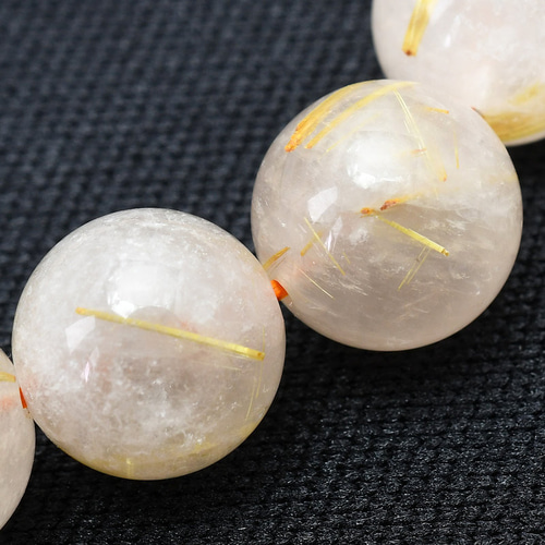 乳白色が魅力のゴールドルチル 11mm 一点物【 GHB23・34g