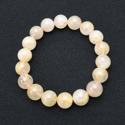 高品質艶々ボタンカットレモンクォーツ☓針満々ゴールドルチルデザブレ 高品質艶々ボタンカットレモンクォーツ☓針満々ゴールドルチル