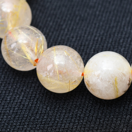 乳白色が魅力のゴールドルチル 11mm 一点物【 GHB23・34g】ルチル