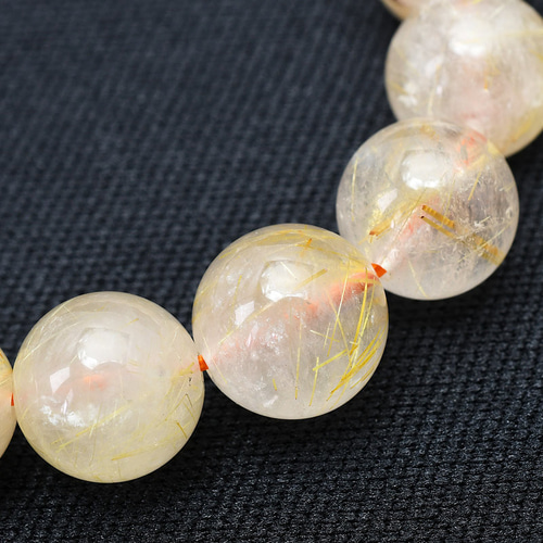 乳白色が魅力のゴールドルチル 11mm 一点物【 GHB23・34g】ルチル