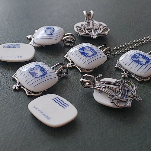 【ロイヤル コペンハーゲン】ヴィンテージ クリーマー（ベス ブレイエン） ヴィンテージ ロイヤルコペンハーゲン 淡いBlue／獅子 アンティーク