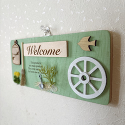 Welcomeプレート　壁掛け 2枚目の画像