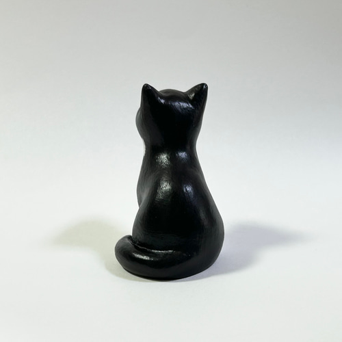 白黒ハチワレ猫の置物 招き猫 猫ハウス 通販 19535505｜Creema