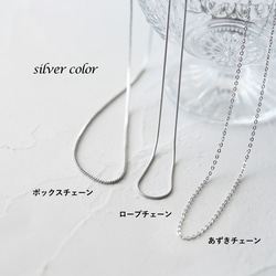 60cmスライド★サージカルステンレスネックレス　～ボックスチェーン/ロープチェーン/あずきチェーン 7枚目の画像