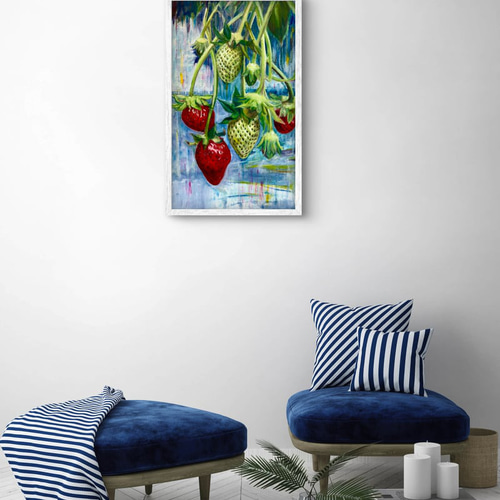 苺 絵画 zuborauzura 通販 19535643｜Creema(クリーマ)