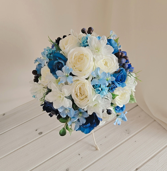 ウェディングブーケ（ブートニア付き）B-199 ブーケ himejyon 通販