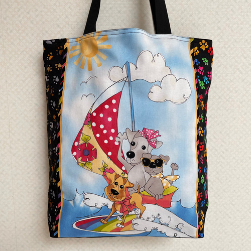 ♡トートバッグ♡ ハンドメイド　ロラライハリス ロラライハリス トートバッグ サロン トートバッグ YUKI 通販