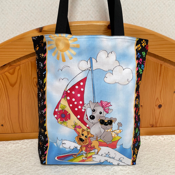 ロラライハリス トートバッグ ドッグドライブ＊B トートバッグ