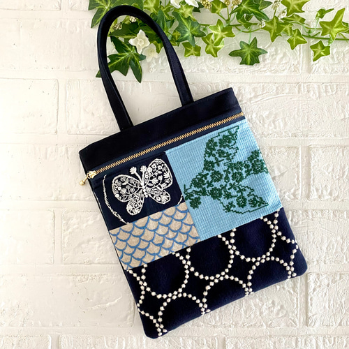 ミナペルホネン パッチワーク バッグ minaperhonen エコバッグ・サブ