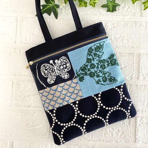 ミナペルホネン パッチワーク バッグ minaperhonen エコバッグ・サブ