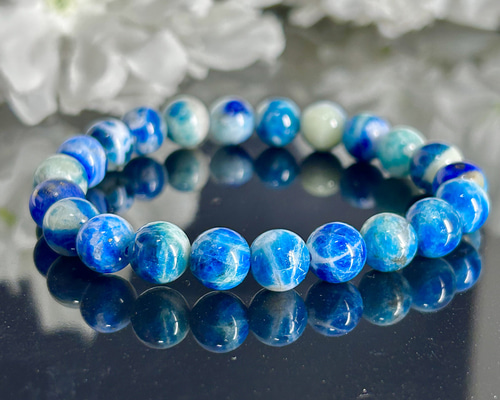 【超希少石/最強品質】宝石アウイナイト＊約12mm＊　天然石ブレスレット 超希少石/最強品質】宝石アウイナイト＊約12mm＊ 天然石ブレスレット