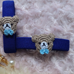 【送料無料】おめかしくまちゃん　ランチベルト（縦バージョン） 6枚目の画像