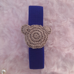 【送料無料】おめかしくまちゃん　ランチベルト（縦バージョン） 2枚目の画像