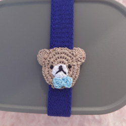 【送料無料】おめかしくまちゃん　ランチベルト（縦バージョン） 4枚目の画像